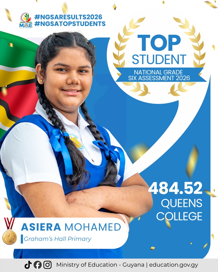 NGSA Top Student card — Asiera Mohamed