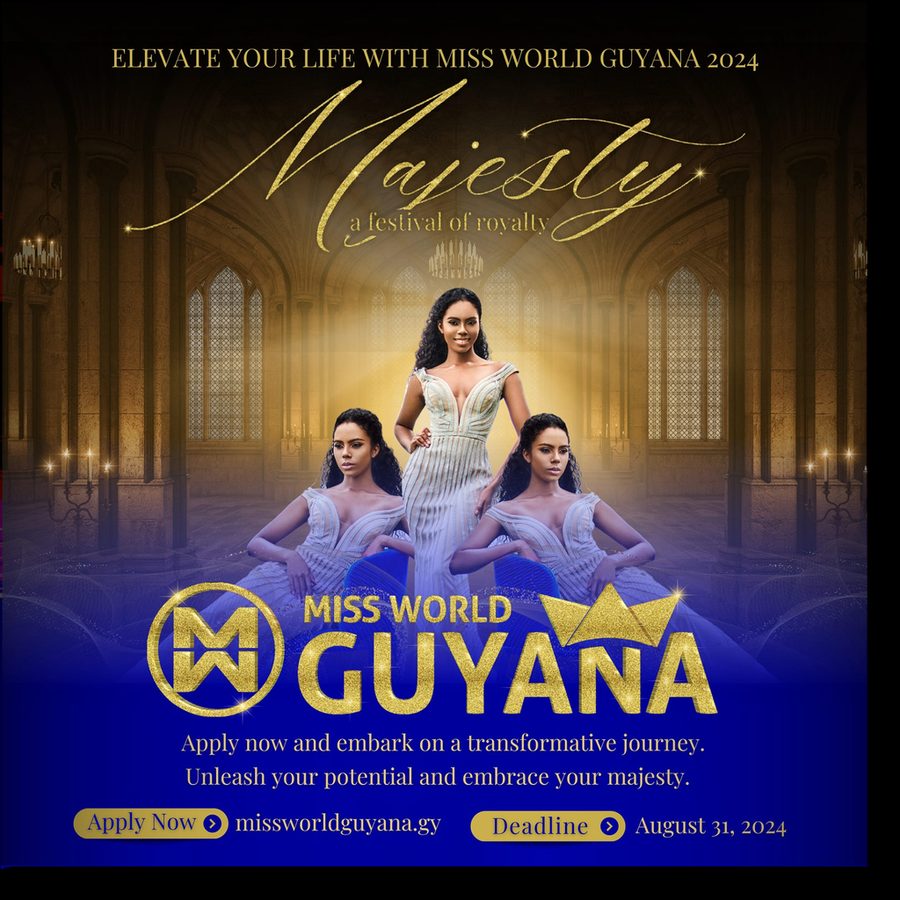 Miss World Guyana — Majesty campaign key art