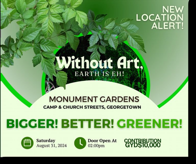 Without Art, Earth is Eh! — event flyer