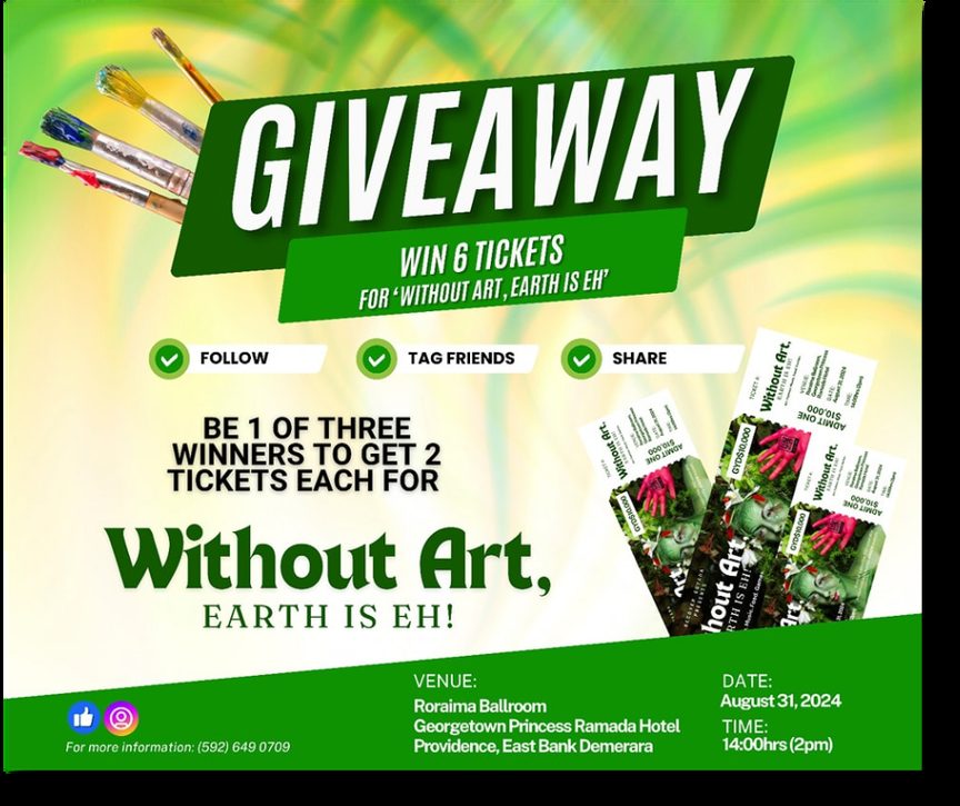 Without Art ticket giveaway graphic